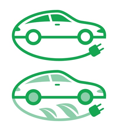 Vector illustration of electric carのイラスト素材