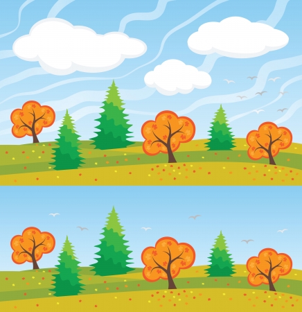 Autumn landscapeのイラスト素材