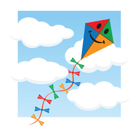 Kite in the skyのイラスト素材