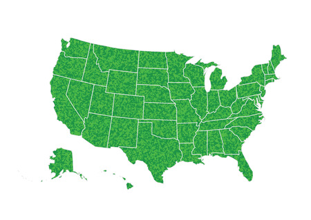 USA Mapのイラスト素材