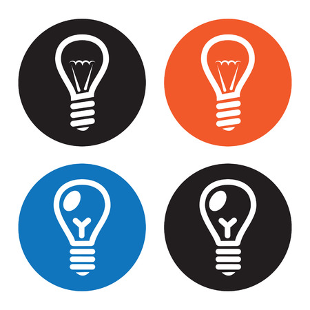 Light bulb iconsのイラスト素材