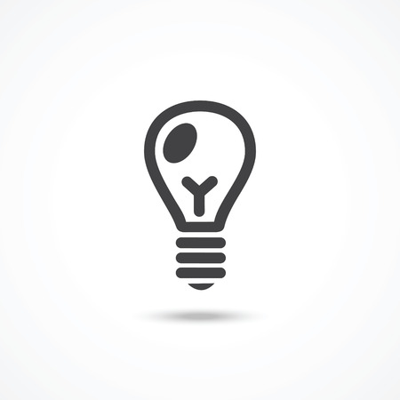 Light bulb iconのイラスト素材
