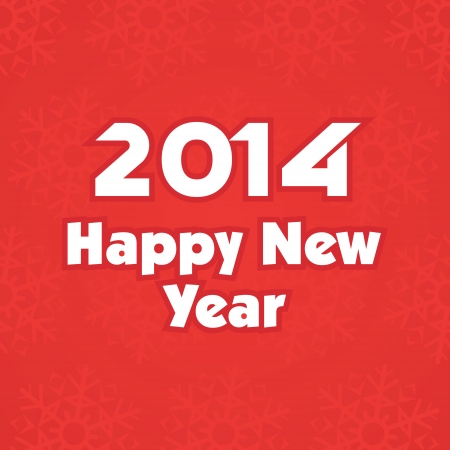 Happy New Year 2014 cardのイラスト素材