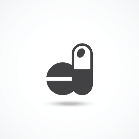 Pills and tablets iconのイラスト素材