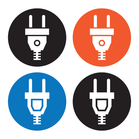 Electric plug iconのイラスト素材