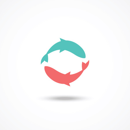 Fish iconのイラスト素材