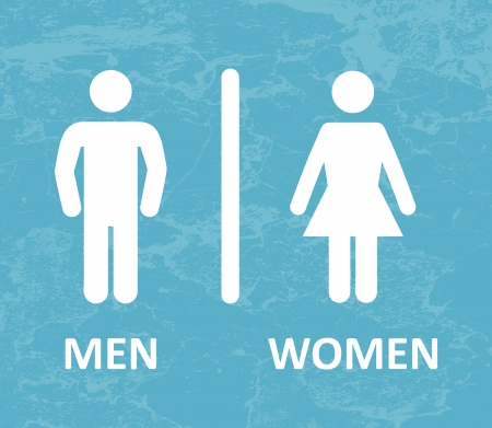Restroom male and female signのイラスト素材