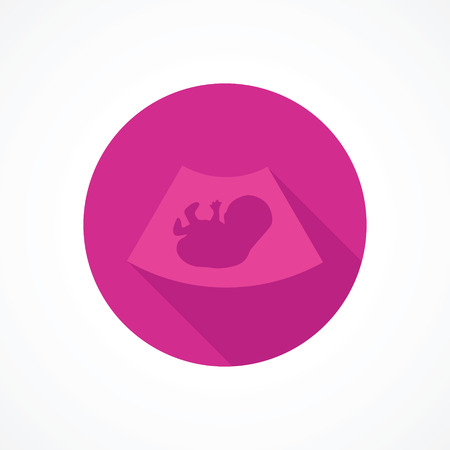 Ultrasound baby iconのイラスト素材