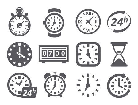 Time and Clock iconsのイラスト素材
