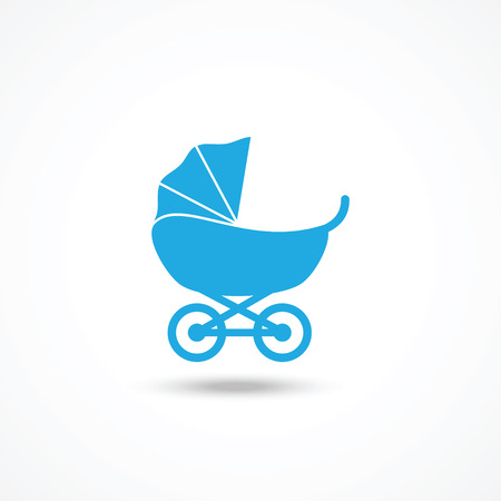 Pram iconのイラスト素材
