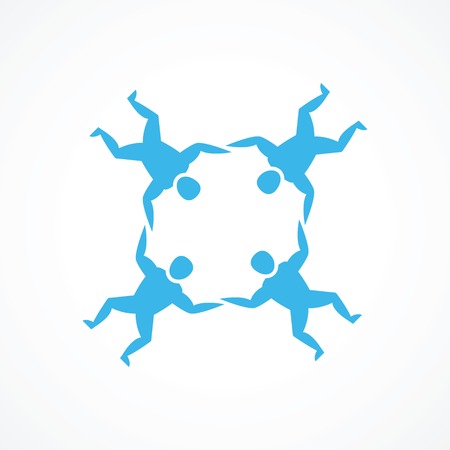 Skydiving iconのイラスト素材