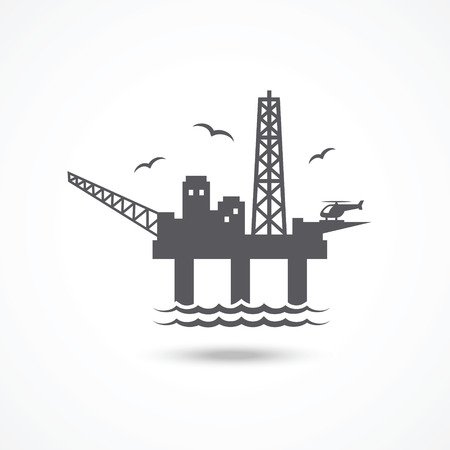 Oil platform iconのイラスト素材