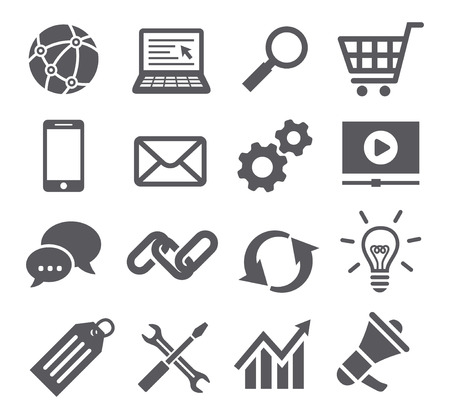 SEO iconsのイラスト素材