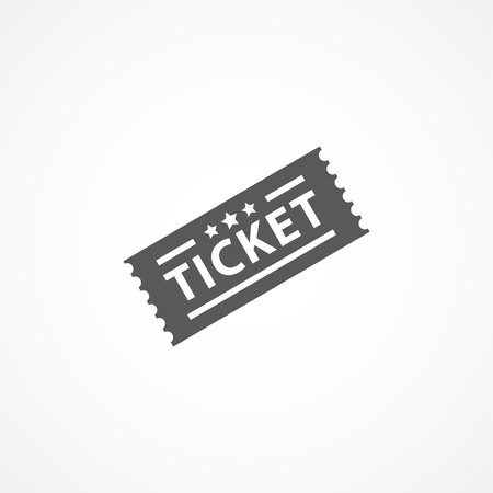 Ticket icon on white backgroundのイラスト素材