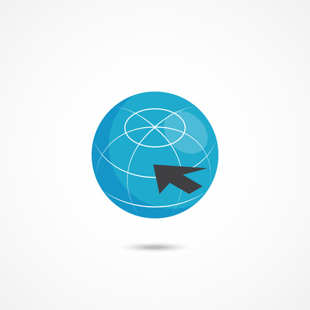 Internet isometric icon 3d vector illustration on whiteのイラスト素材