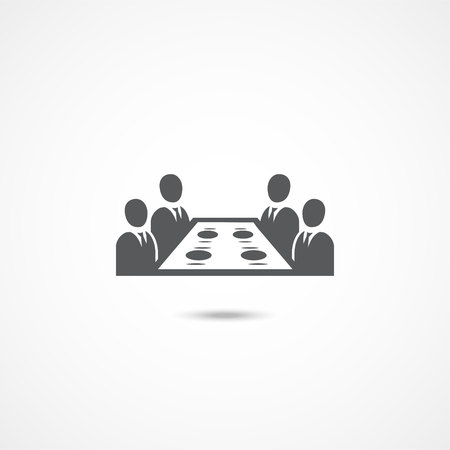 Business lunch icon on white backgroundのイラスト素材