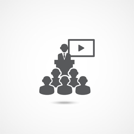 Business presentation iconのイラスト素材