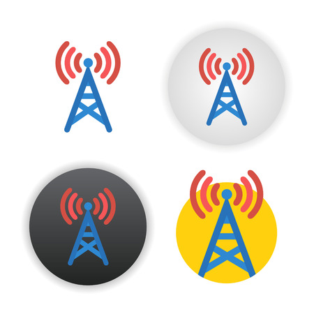 Antenna icon on whiteのイラスト素材