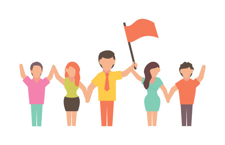Leadership Illustration for business design and infographicのイラスト素材