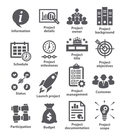 Business management icons Pack 44のイラスト素材
