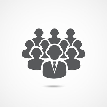 Followers icon on white backgroundのイラスト素材
