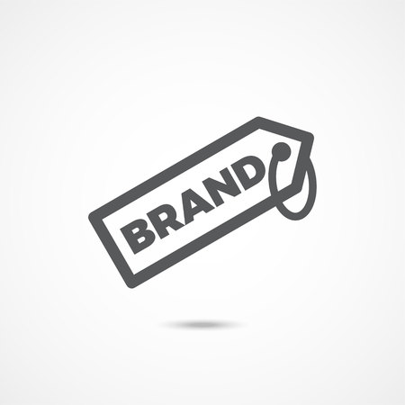 Brand icon on white backgroundのイラスト素材