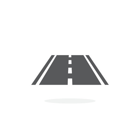Road icon on white backgroundのイラスト素材