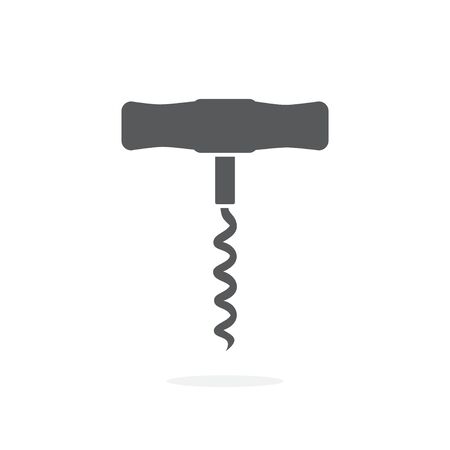 Corkscrew icon on white backgroundのイラスト素材