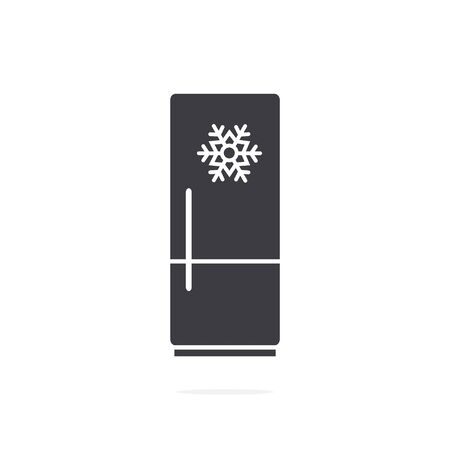 Refrigerator icon on white backgroundのイラスト素材