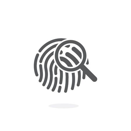 Crime icon on white backgroundのイラスト素材