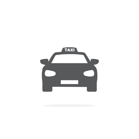 Taxi Icon on white background.のイラスト素材