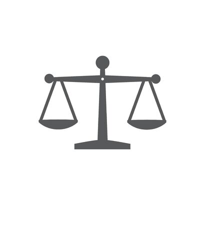 Scale icon on white backgroundのイラスト素材