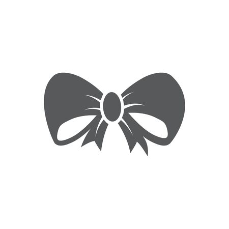 Bow icon on white backgroundのイラスト素材