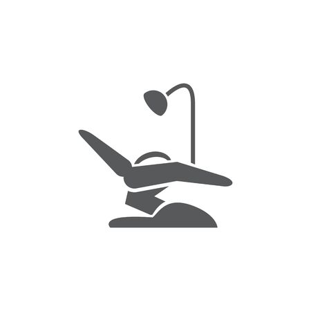 Dental chair icon on whiteのイラスト素材