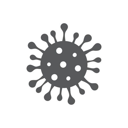 Corona Virus Icon on white background.のイラスト素材
