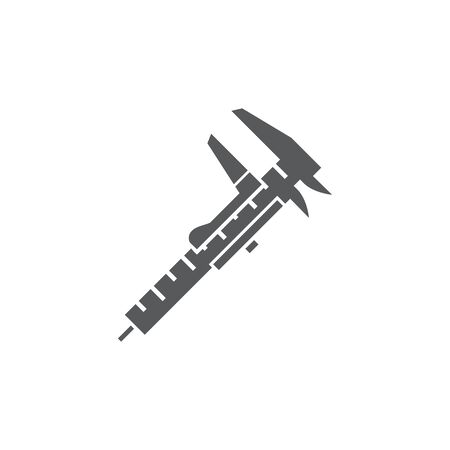 Caliper icon on whiteのイラスト素材