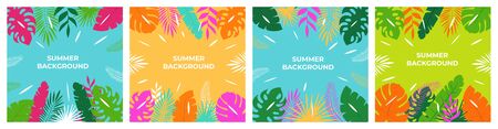 Summer background Summer vacation forのイラスト素材