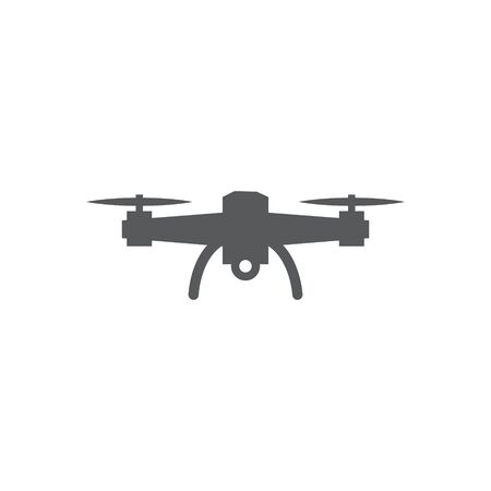Drone icon on white backgroundのイラスト素材
