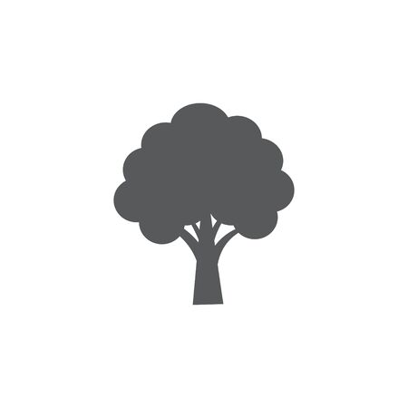 Tree icon on white backgroundのイラスト素材