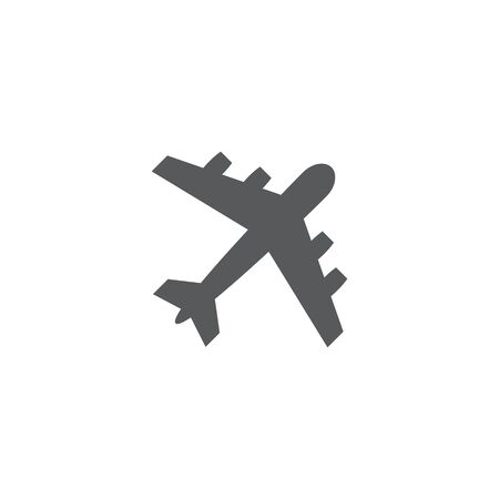 Airplane icon on white backgroundのイラスト素材