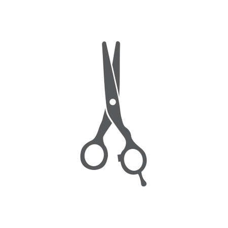 Scissors icon on white backgroundのイラスト素材