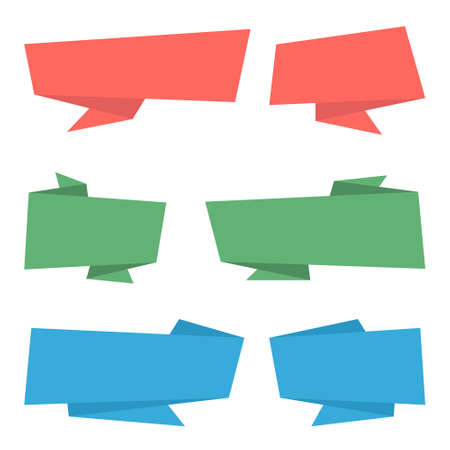 Ribbon Banner Isolated On Whiteのイラスト素材