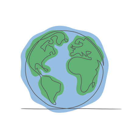 World Globe Maps on whiteのイラスト素材
