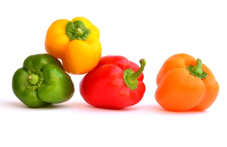 group of capsicumsの写真素材