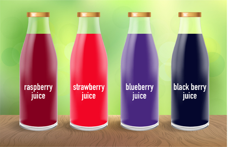 berry juices. Vectorのイラスト素材