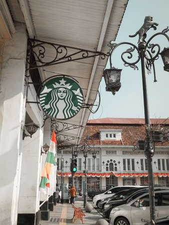 Building Landmark Commercial Bandung Braga Indonesia West Javaのeditorial素材