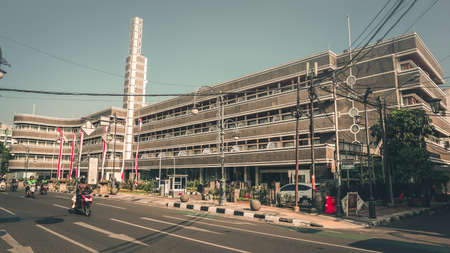 Building Landmark Commercial Bandung Braga Indonesia West Javaのeditorial素材