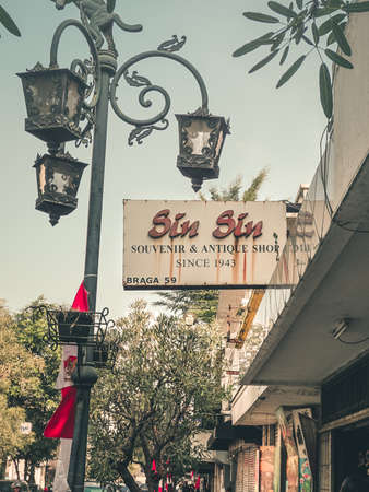 Building Landmark Commercial Bandung Braga Indonesia West Javaのeditorial素材
