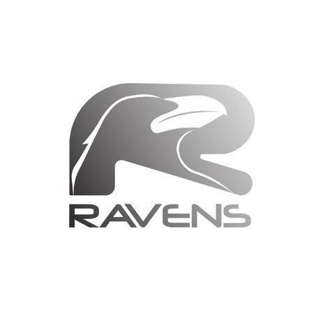 Bright Raven abstract mark logo 02のイラスト素材