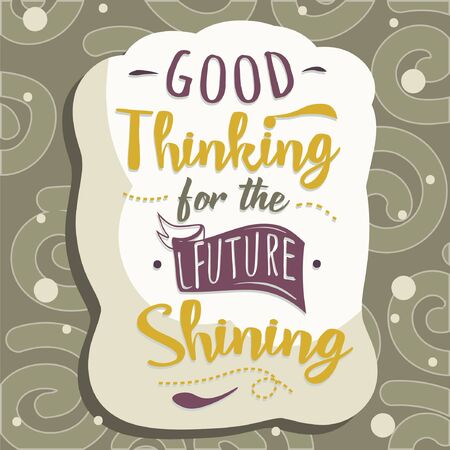Typography vector background with inspiring letter and motivational message for beatiful lifeのイラスト素材